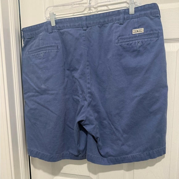 VTG Polo Ralph Lauren Tyler Chino Blue Shorts Size 42. - Picture 2 of 6